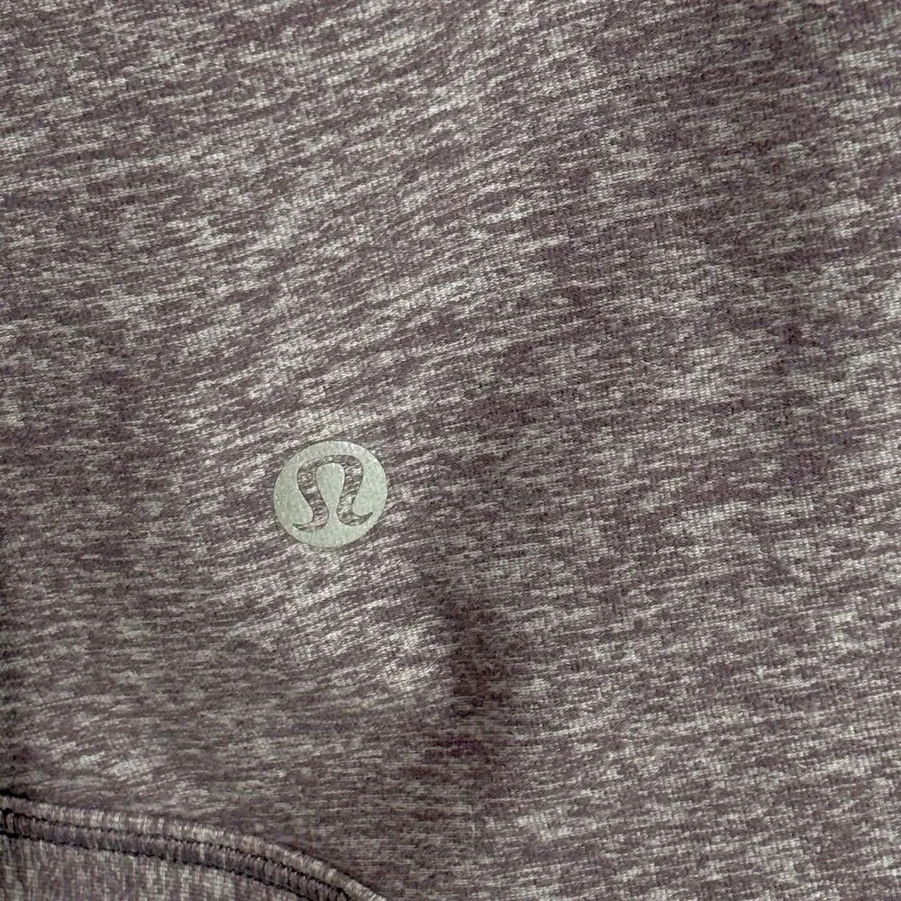 Lululemon Rulu Rally Wrap Active Cardigan Womens 10 Purple Snap Cowl Neck